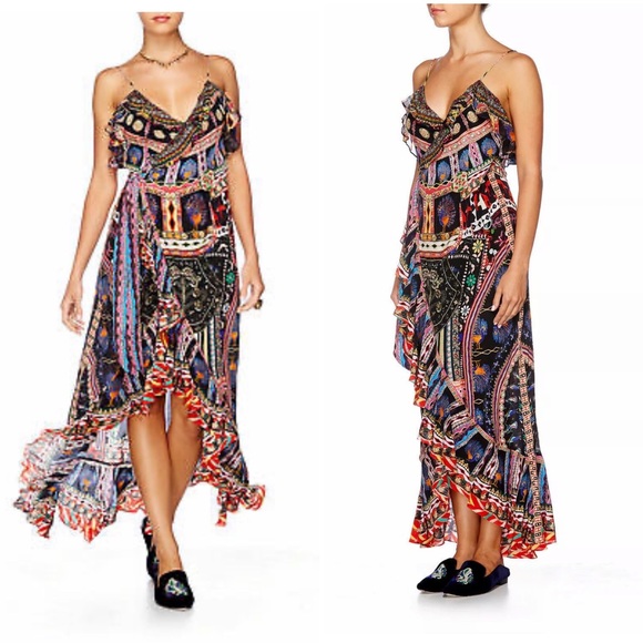 Camilla wrap maxi dress XS - Picture 2 of 7